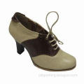 Women's Pearl Shining PU Vintage Dress Shoes with TPR Sole, Comes un 35 to 39# Sizes